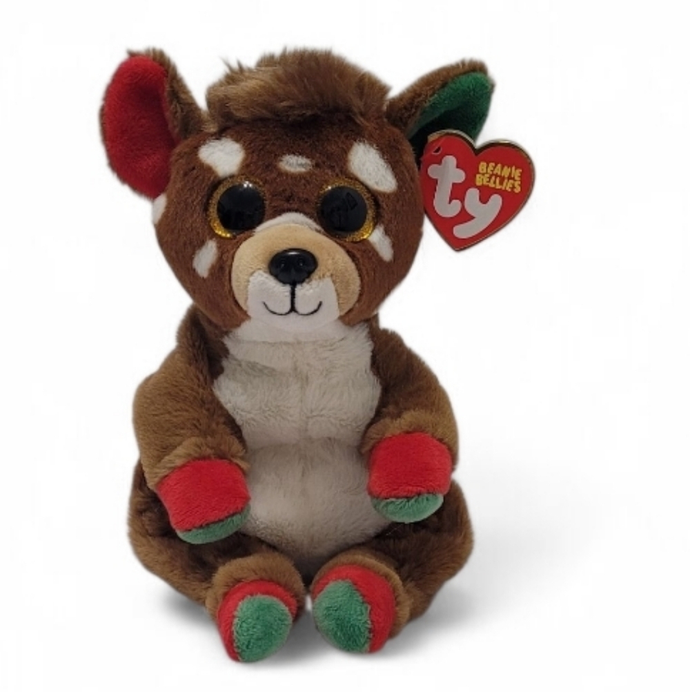 🎁 Ty Beanie Bellies JUNO Reindeer